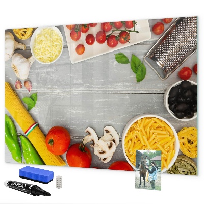 Lavagna magnetica con pennarelli Promemoria in cucina con i tuoi sapori preferiti
