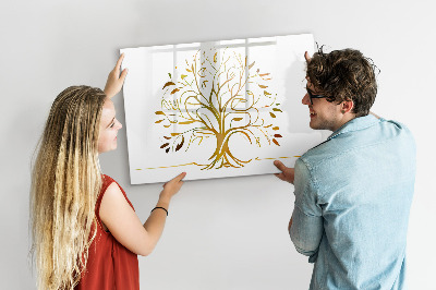 Lavagna magnetica con pennarelli Albero dei ricordi con foto e appunti