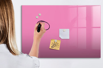 Lavagna magnetica con pennarelli Lavagna rosa per appunti e foto