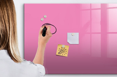 Lavagna magnetica con pennarelli Lavagna rosa per appunti e foto