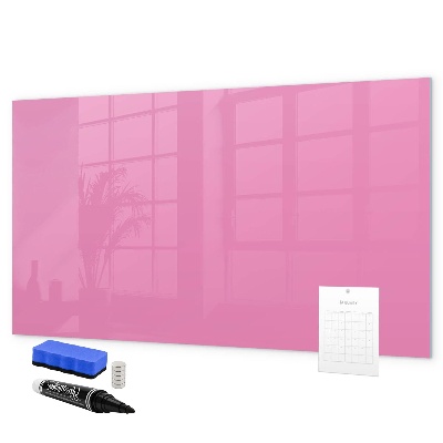 Lavagna magnetica con pennarelli Lavagna rosa per appunti e foto