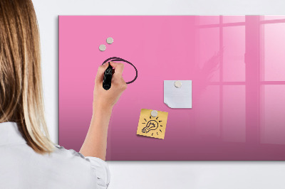 Lavagna magnetica con pennarelli Lavagna rosa per appunti e foto
