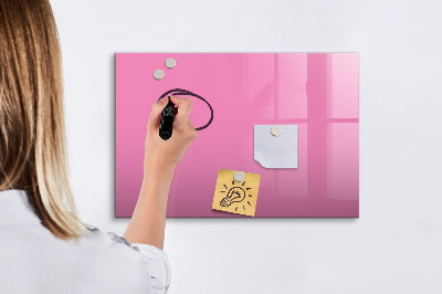Lavagna magnetica con pennarelli Lavagna rosa per appunti e foto