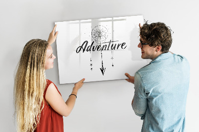 Lavagna magnetica con pennarelli Lavagna creativa per presentare i ricordi