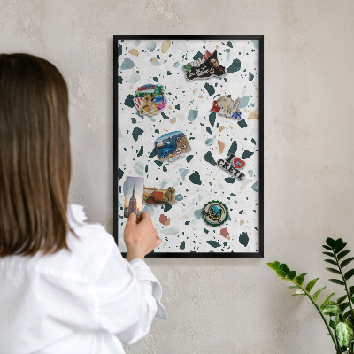 Lavagna magnetica in metallo decorata di colore nero Modelli dinamici