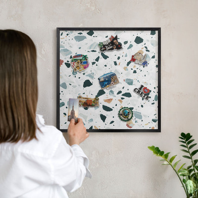Lavagna magnetica in metallo decorata di colore nero Modelli dinamici