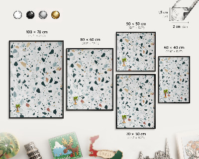 Lavagna magnetica in metallo decorata di colore nero Modelli dinamici