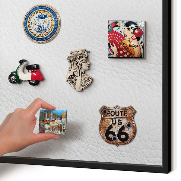Lavagna magnetica in metallo decorata di colore nero Elegante soluzione