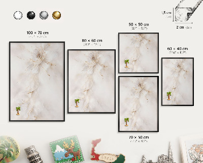 Lavagna magnetica in metallo decorata di colore nero Eleganza floreale