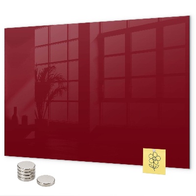 Lavagna magnetica per calamite Colore bordeaux