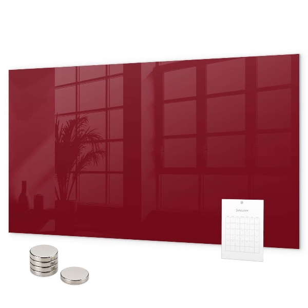 Lavagna magnetica per calamite Colore bordeaux