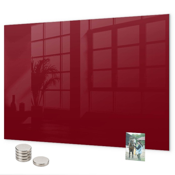 Lavagna magnetica per calamite Colore bordeaux