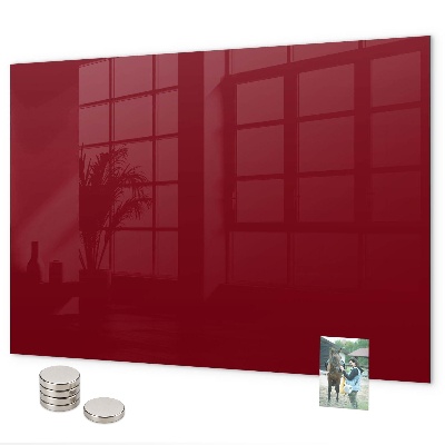 Lavagna magnetica per calamite Colore bordeaux