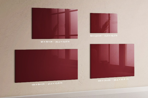 Lavagna magnetica per calamite Colore bordeaux