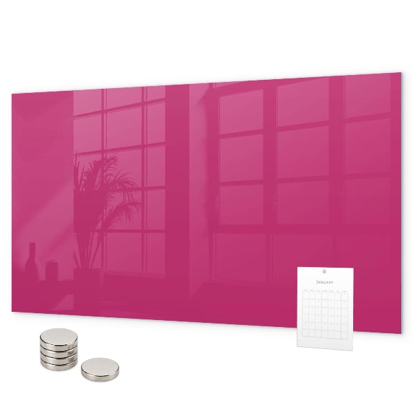 Lavagna magnetica Colore rosa intenso