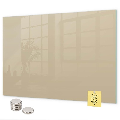 Lavagna magnetica per calamite Colore beige