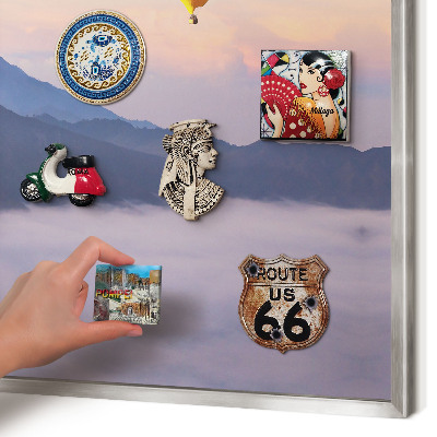 Lavagna magnetica decorativa da parete in colore argento Viaggio nel cielo