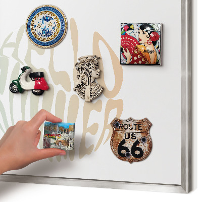 Lavagna magnetica decorativa da parete in colore argento Ciao estate