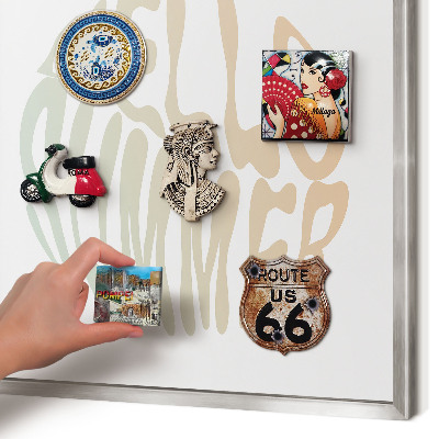 Lavagna magnetica decorativa da parete in colore argento Ciao estate
