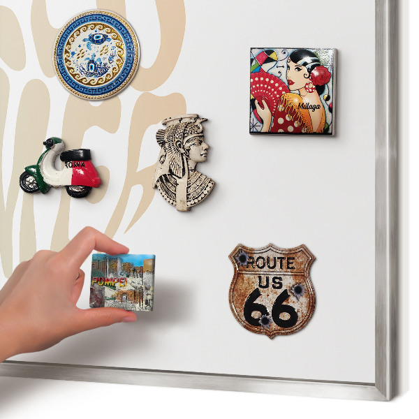 Lavagna magnetica decorativa da parete in colore argento Ciao estate