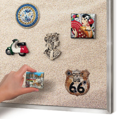 Lavagna magnetica decorativa da parete in colore argento Relax estivo