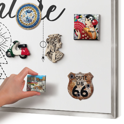 Lavagna magnetica decorativa da parete in colore argento Avventura all'aria aperta