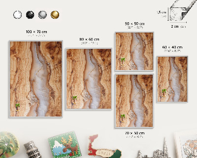 Lavagna per calamite con cornice d'argento Eleganza delicata