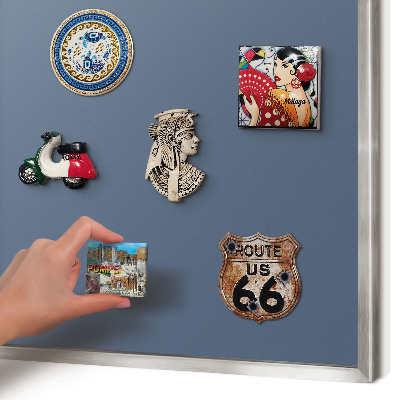 Lavagna magnetica decorativa da parete in colore argento Blu pastello