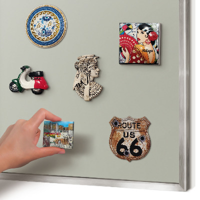 Lavagna magnetica decorativa da parete in colore argento Grigio neutro
