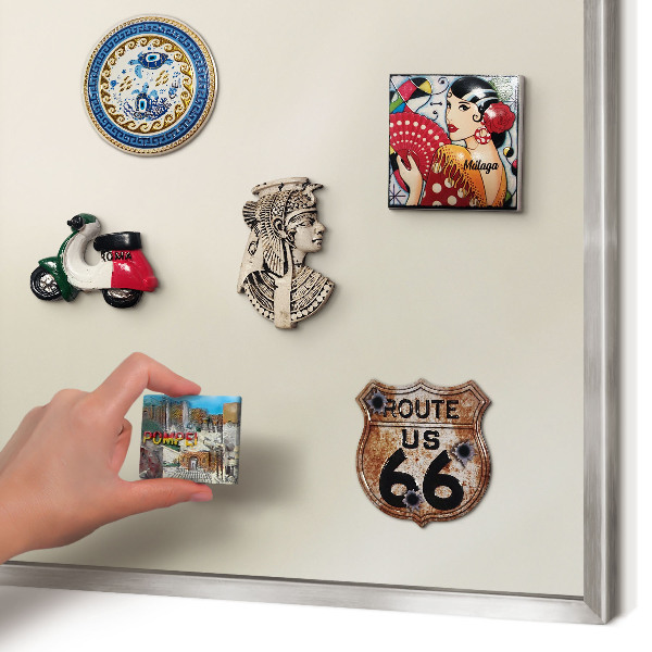 Lavagna magnetica decorativa da parete in colore argento Tono nebbia