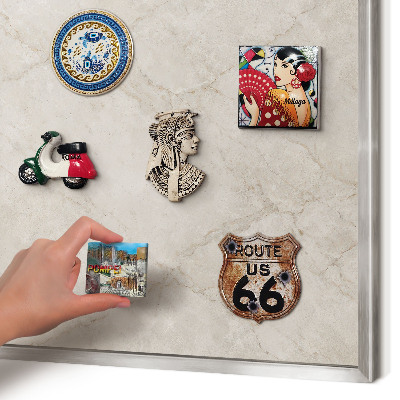 Lavagna magnetica decorativa da parete in colore argento Eleganza naturale