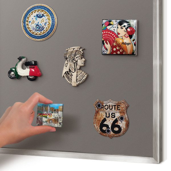 Lavagna magnetica decorativa da parete in colore argento Grigio scuro