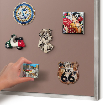 Lavagna magnetica decorativa da parete in colore argento Marrone pastello