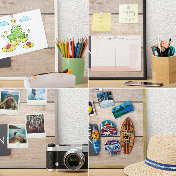 Lavagna magnetica per calamite souvenir in colore oro Motivazione quotidiana