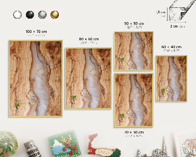 Lavagna per calamite delle vacanze con cornice dorata Eleganza delicata