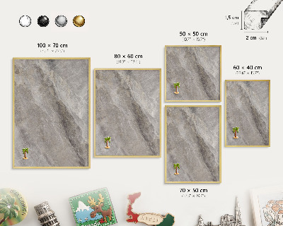 Lavagna magnetica per calamite souvenir in colore oro Struttura della pietra