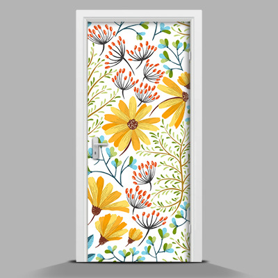 Adesivo per porta interna Motivo floreale