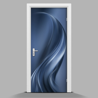 Adesivo per porta interna Astrazione blu