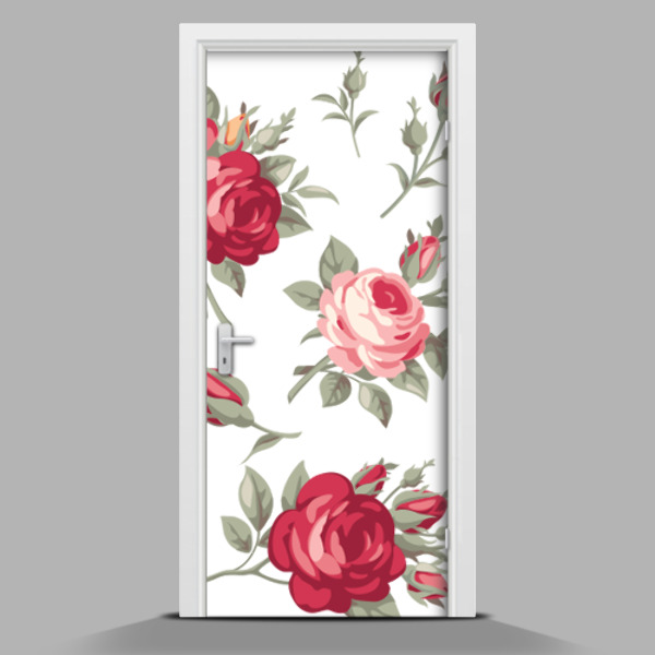 Adesivo per porta Rose