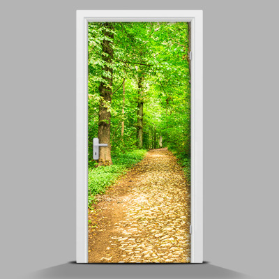Adesivo per porta interna Strada forestale