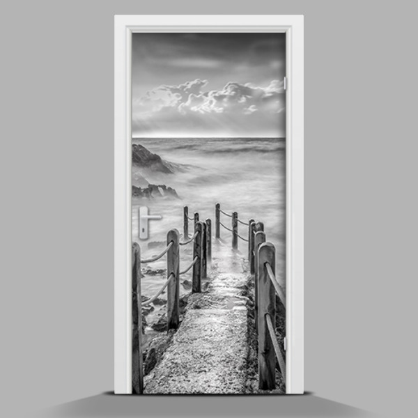 Adesivo per porta interna con motivo 'Tempesta'