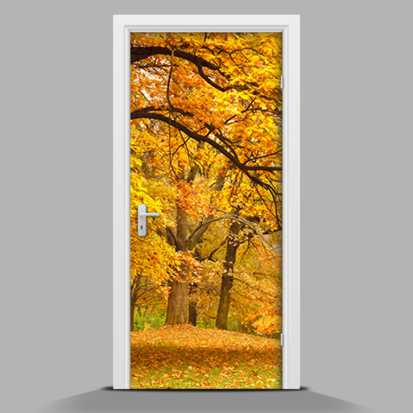 Sticker porta con paesaggio autunnale