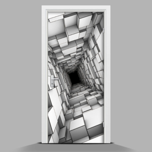 Adesivo per porta Geometria astratta