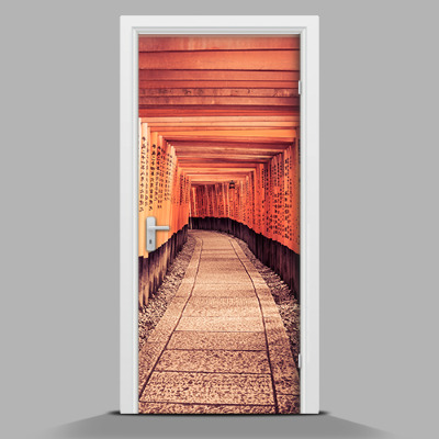 Sticker porta con motivo ispirato all'Asia