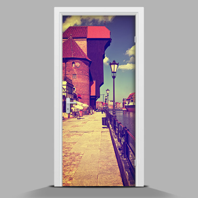 Adesivo per porta interna con la stampa 