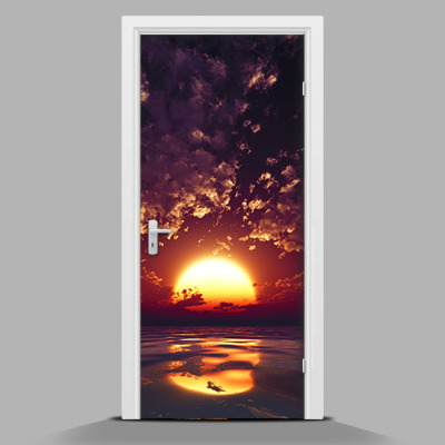 Adesivo per porta Tramonto