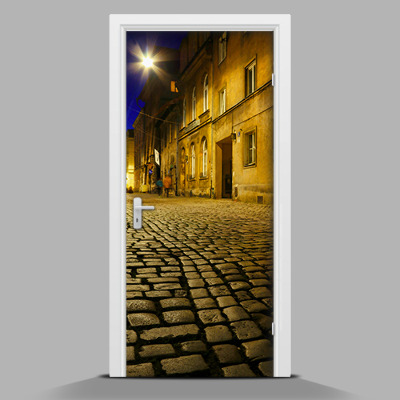 Sticker porta Il centro storico di notte