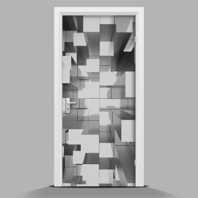 Adesivo per porta Vari quadrati