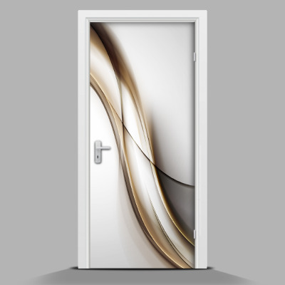 Adesivo per porta con motivo astratto