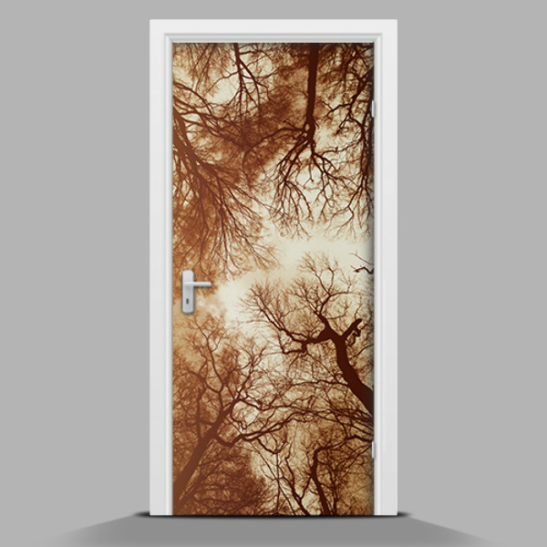 Adesivo per porta interna Foresta cupa